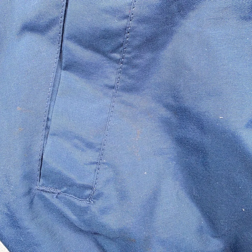 Vintage Logo 7 Notre Dame Fighting Irish Puffer Jacket Mens XL Navy‎ Gold Hooded
